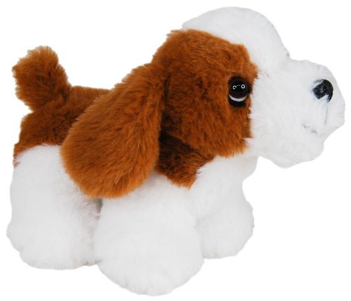 PAWSOME PALS DOG - BRN & WHT 17CM