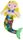 MERMAID DOLL AMPHITRITE YELLOW 50CM