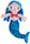 MERMAID DOLL AMPHITRITE BLUE 30CM