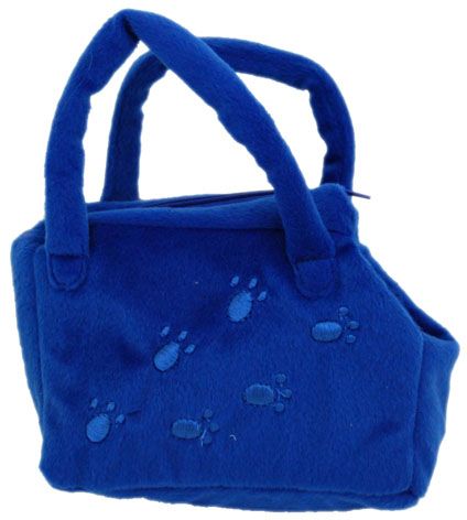 ANIMAL BAG WITH FOOTPRINTS - BLUE