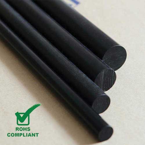 BLACK CAST NYLON ROD 080MM DIA X 1MTR LONG