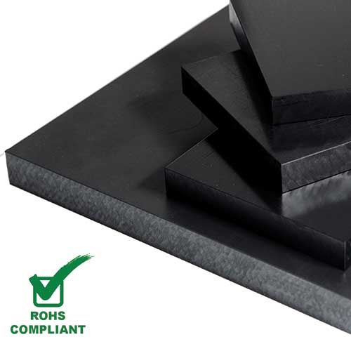 HDPE BLACK SHEET 10MM TH X 2.4 X 1.2 MTR