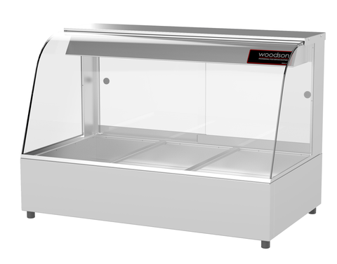 WOODSON W.HFC23 3 MODULE CURVED HOT FOOD DISPLAY