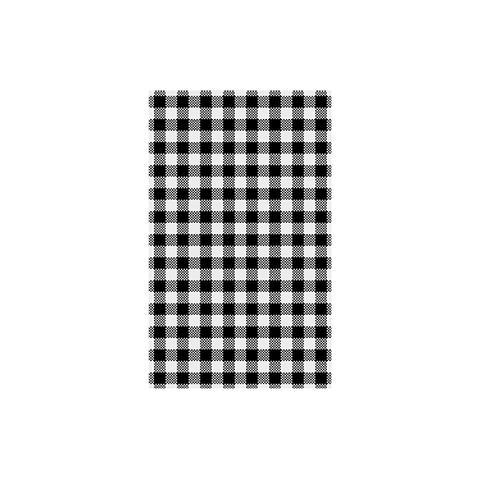 GREASEPROOF PAPER GINGHAM BLACK 190X310MM (200 SHEET)