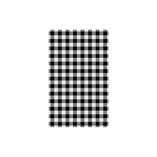 GREASEPROOF PAPER GINGHAM BLACK 190X310MM (200 SHEET)