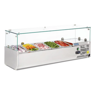 POLAR G-SERIES COUNTERTOP PREP FRIDGE 5X1/4GN