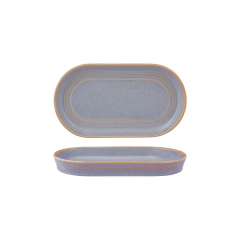 TABLEKRAFT URBAN LOFT OVAL PLATTER 240x137x27mm AZURE BLUE 4/CTN