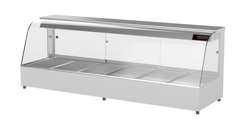 WOODSON W.HFC26 6 MODULE CURVED HOT FOOD DISPLAY