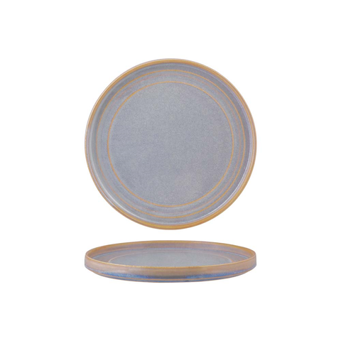 TABLEKRAFT URBAN LOFT ROUND PLATE 225x22mm AZURE BLUE 4/CTN