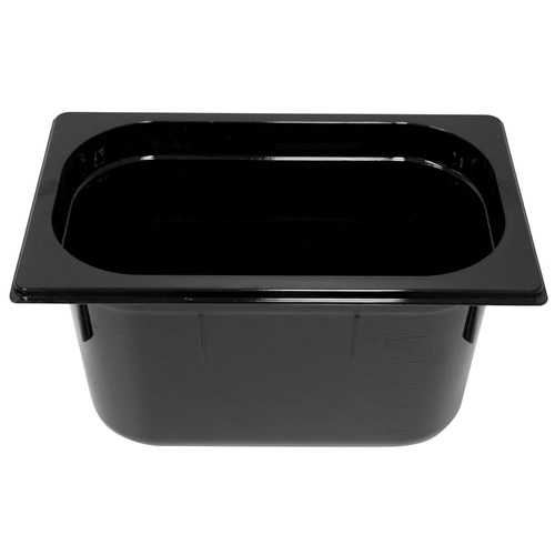 GASTRONORM PAN- POLYCARB 1/4 x 150mm3.5lt BLACK