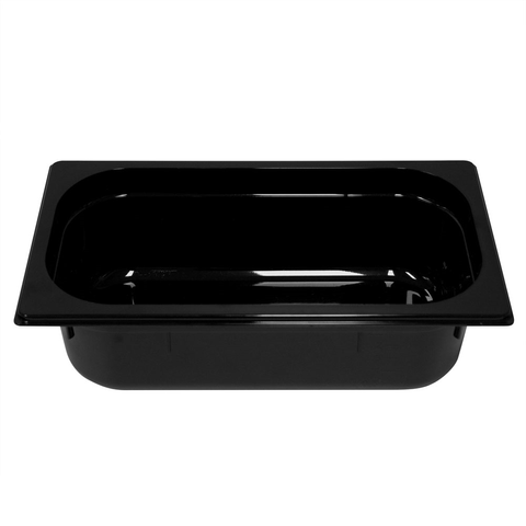 GASTRONORM PAN- POLYCARB 1/3 x 100mm3.5lt BLACK