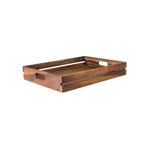 MODA BROOKLYN ACACIA SERVING TRAY-PLYWD BASE, 450x320x70mm 6 PER CTN