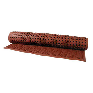 KITCHEN RUBBER MAT-TERRACOTTA, 1550x930mm  6 PER CTN