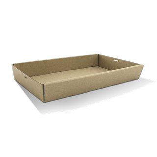 BROWN CATERING TRAY - LARGE 50MM HIGH  100/CTN