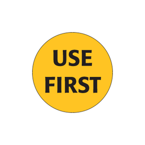 'USE FIRST' FOOD LABEL - 73MM 500/ROLL