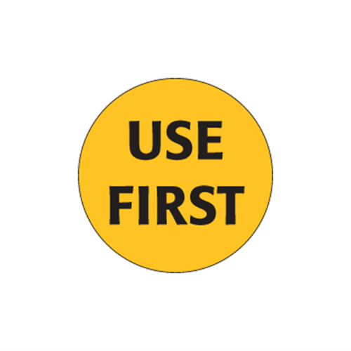 'USE FIRST' FOOD LABEL - 73MM 500/ROLL