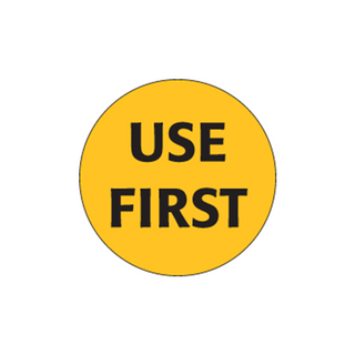 'USE FIRST' FOOD LABEL - 73MM 500/ROLL