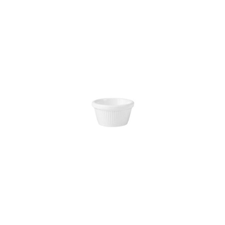 RYNER Melamine RAMEKIN-72x40mm/60ml, WHITE, FLUTTED 72 PER CTN