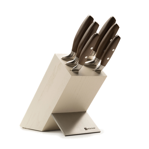 WUSTHOF EPICURE CREME BEECH KNIFE BLOCK SET 7 PIECE (1090670