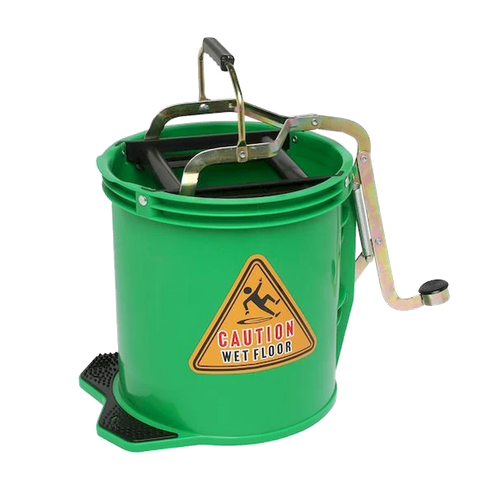 GREEN WRINGER BUCKET METAL 16L