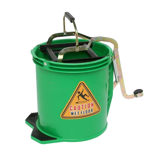 GREEN WRINGER BUCKET METAL 16L