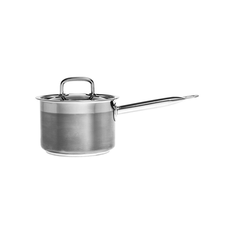 SAUCEPAN-18/10 200x130mm 4.0lt w/LID "PROFESSIONAL"