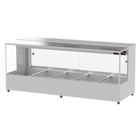 WOODSON W.HFSQ25 5 MODULE SQUARE HOT FOOD DISPLAY