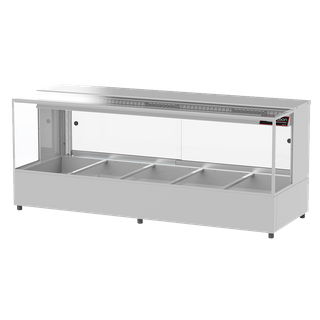 WOODSON W.HFSQ25 5 MODULE SQUARE HOT FOOD DISPLAY