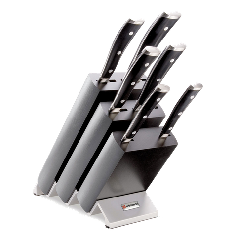 WUSTHOF CLASSIC IKON BLACK KNIFE BLOCK SET 7pc (1090370601W)