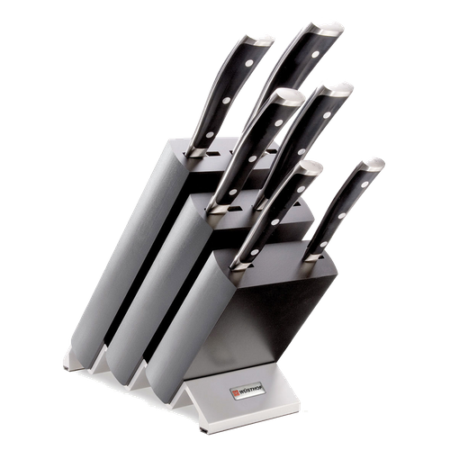 WUSTHOF CLASSIC IKON BLACK KNIFE BLOCK SET 7pc (1090370601W)