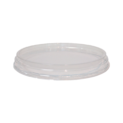 FLAT DELI CONTAINER LID TO SUIT 8/12/16OZ GRTEEN STRIPE 500/CTN