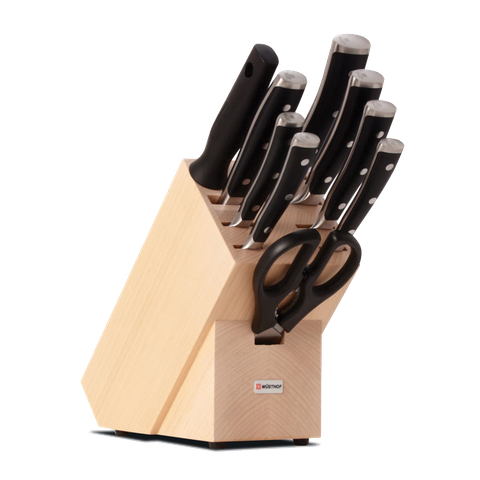 WUSTHOF CLASSIC IKON BLACK KNIFE BLOCK SET 10pc (1090370902W