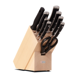 WUSTHOF CLASSIC IKON BLACK KNIFE BLOCK SET 10pc (1090370902W