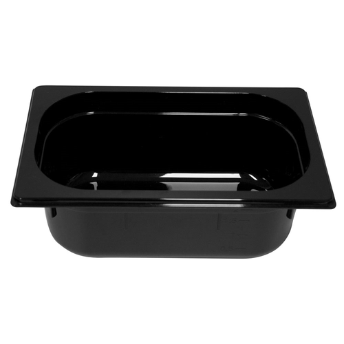 GASTRONORM PAN- POLYCARB 1/4 x 100mm2.25lt BLACK