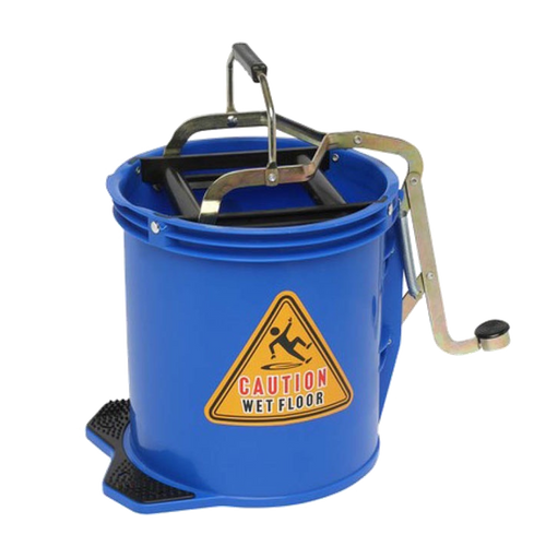 BLUE WRINGER BUCKET METAL 16L