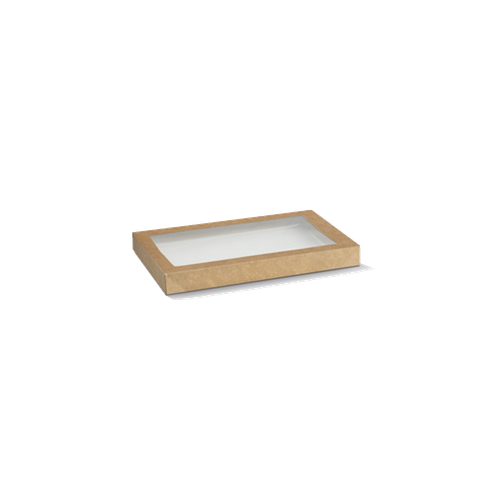 KRAFT CATERING TRAY LID - SMALL  100/CTN