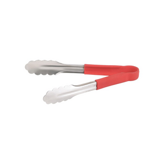 CHEF INOX TONG-UTILITY S/S 230mm RED