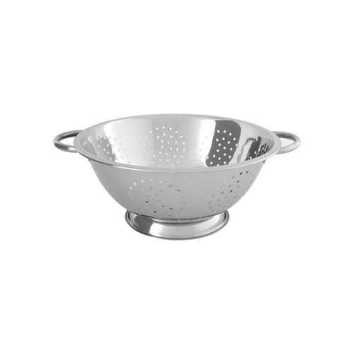 COLANDER-S/S 375x165mm13.0lt 4mm HOLES WIRE HDL