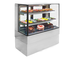 AIREX FREESTANDING REFRIGERATED SQUARE FOOD DISPLAY AXR.FDFSSQ.09 - 1200MM WIDE