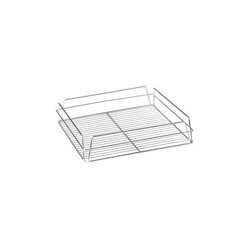 GLASS BASKET-RECT.LOW SIDE, 435x355x75mm (17x14) BLACK PVC  10 PER CTN