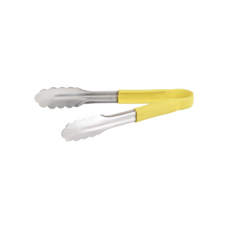 CHEF INOX TONG-UTILITY S/S 230mm YELLOW