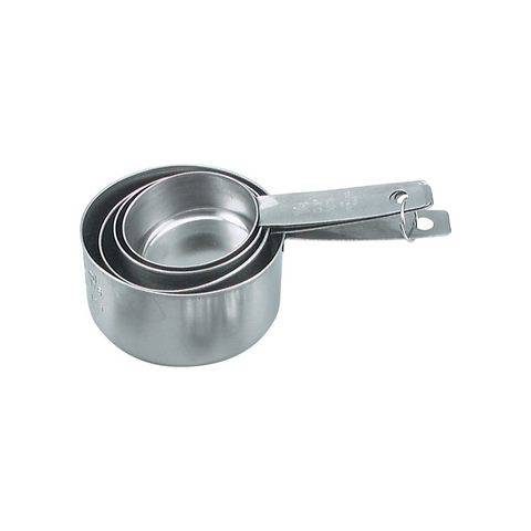 CHEF INOX MEASURING SET-S/S 4PC 60/80/125/250ML