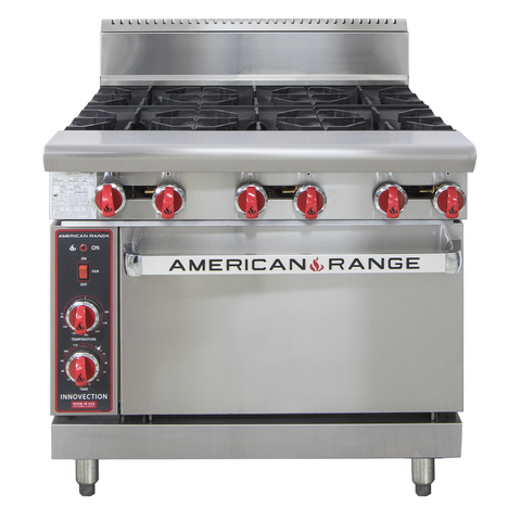 AMERICAN RANGE 36" INNOVECTION OVEN RANGE AAR.6B.NV