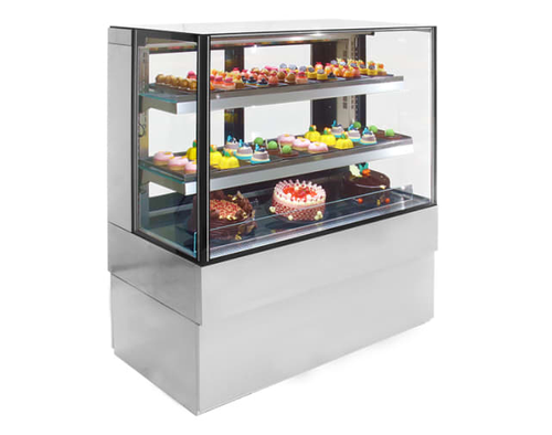 AIREX FREESTANDING REFRIGERATED SQUARE FOOD DISPLAY AXR.FDFSSQ.09 - 900MM WIDE