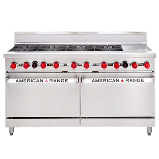 AMERICAN RANGE 60" OVEN RANGE AAR.8B.12G