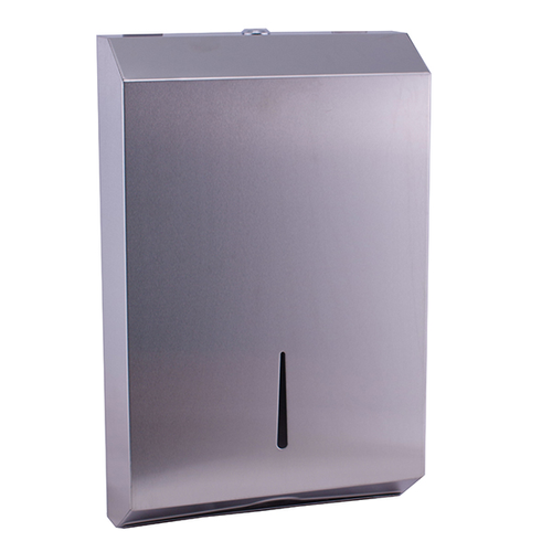 STAINLESS STEEL COMPACT INTERLEAVED HAND TOWEL DISPENSER