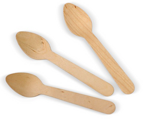 WOODEN TEA SPOON 100/SLV (UNCOATED)