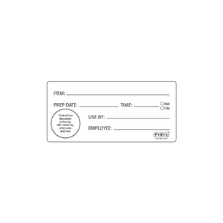 SHELF LIFE/USE BY SAFETY LABEL - 98X46MM 500/ROLL REMOVABLE