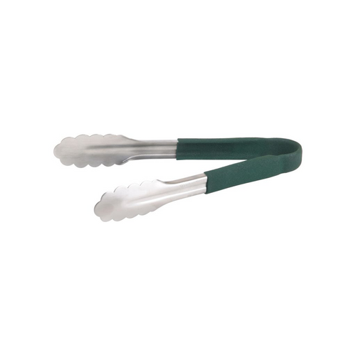 CHEF INOX TONG-UTILITY S/S 230mm GREEN