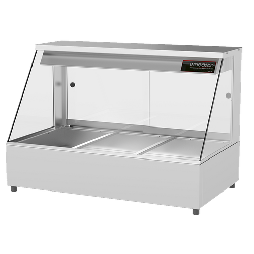 WOODSON W.HFS23 3 MODULE STRAIGHT HOT FOOD DISPLAY